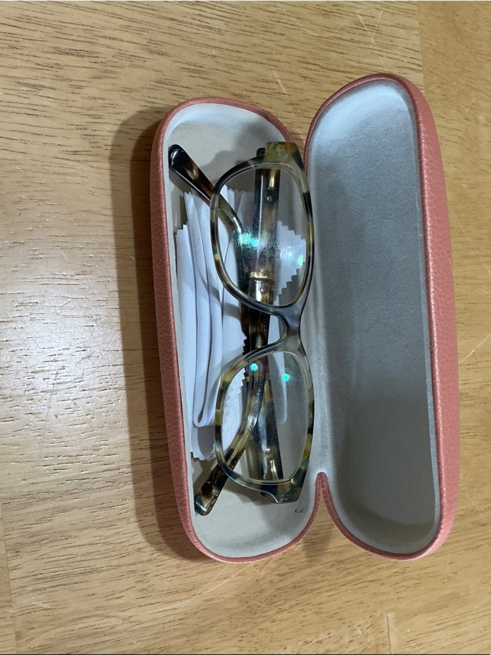Michael Kors Tortoiseshell Eyewear with Pink Case